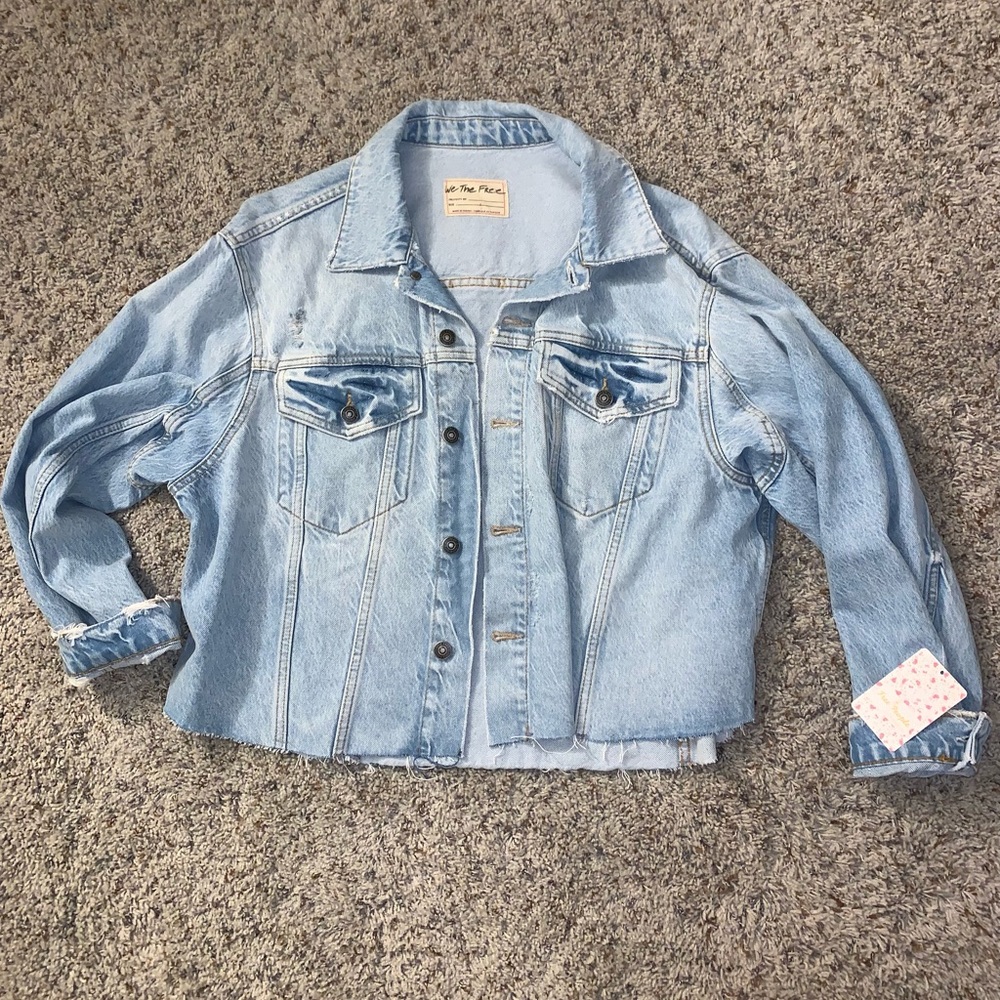 Free People Denim Jacket size Large